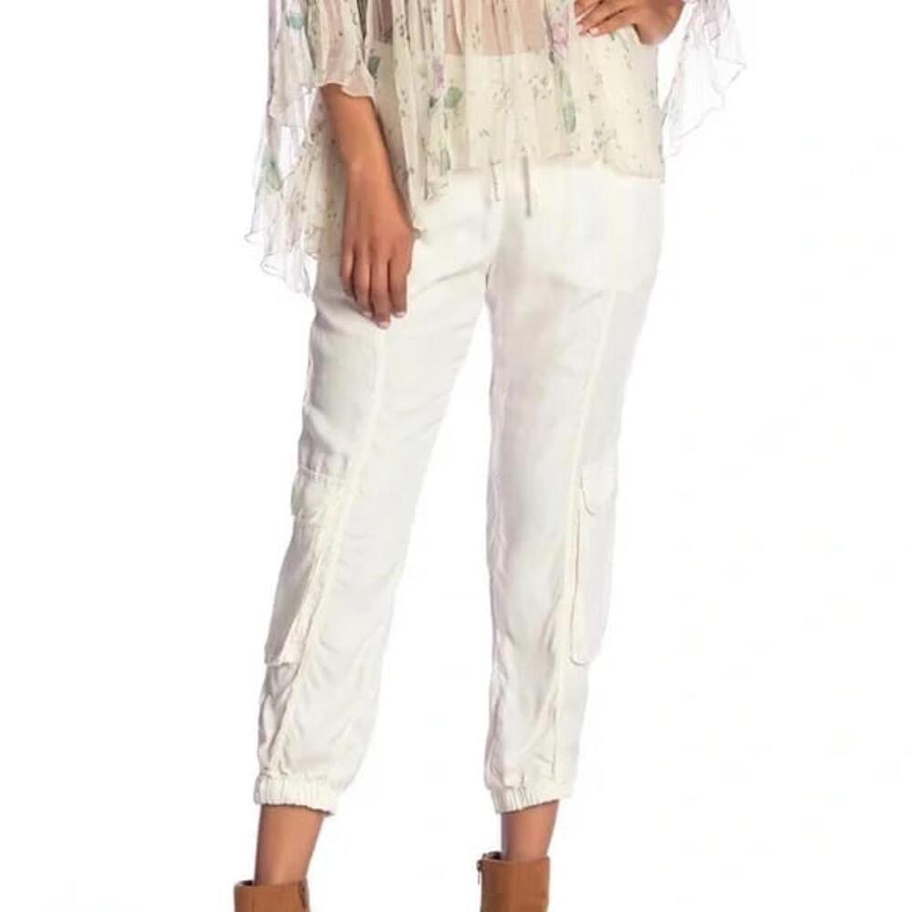 044‎ - Johnny Was Beige Cargo Jogger Pants (Size XS, EUC)